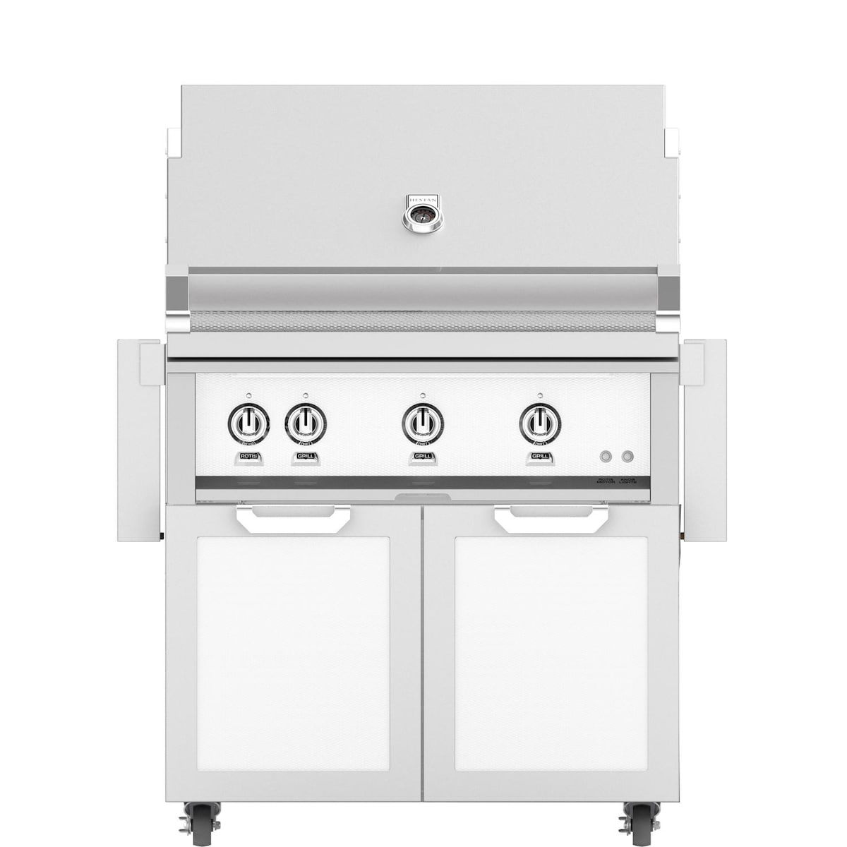 Hestan 36-Inch Natural Gas Grill W/ Sear Burner & Rotisserie On Double Door Tower Cart