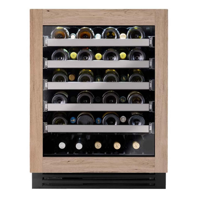 True ADA Height 24 Inch 40 Bottle Left Hinge Glass Door Outdoor Wine Cabinet - Overlay Ready - TUWADA-24-LG-A~O