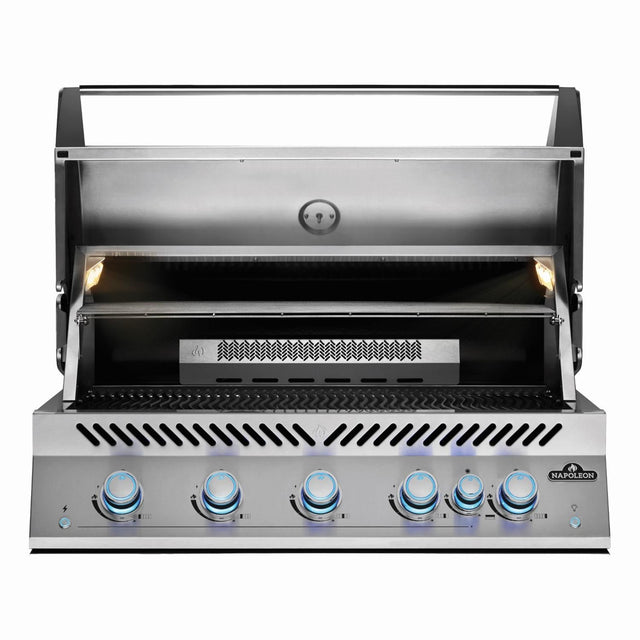Napoleon 700 Series 5-Burner 38-Inch Built-In Propane Grill w/ Rotisserie & SafetyGlow