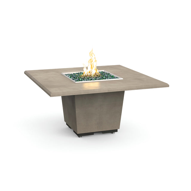 American Fyre Designs 642 Cosmopolitan Square Dining Firetable, Smoke finish, alternate view