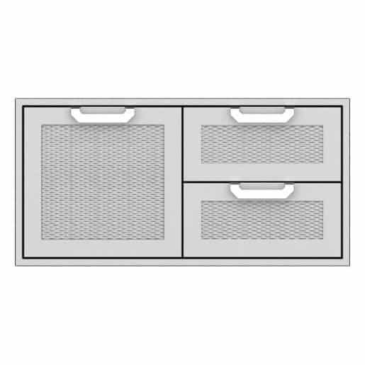 Hestan | 42” Double Drawer & Single Storage Door Combo