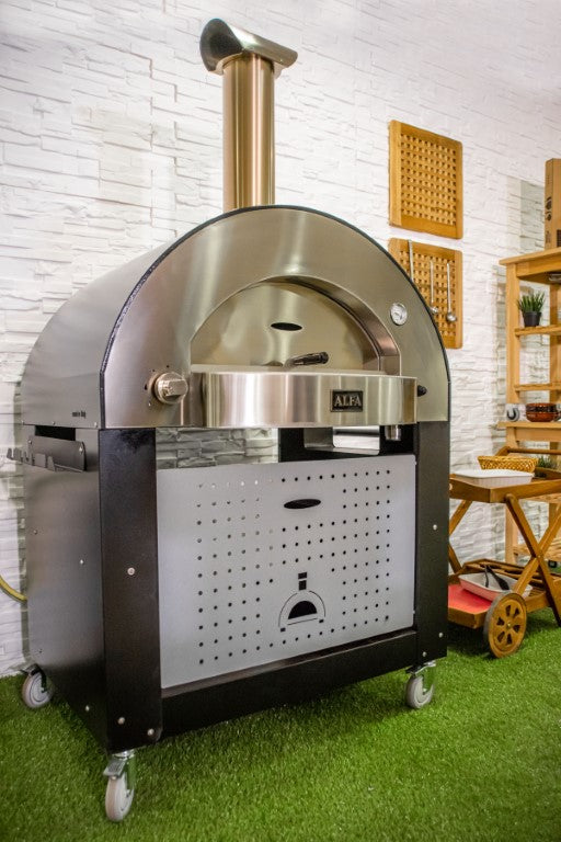 Alfa Classico 4 Pizze Gas Pizza Oven In Ardesia Grey - Countertop - FXCL-4P