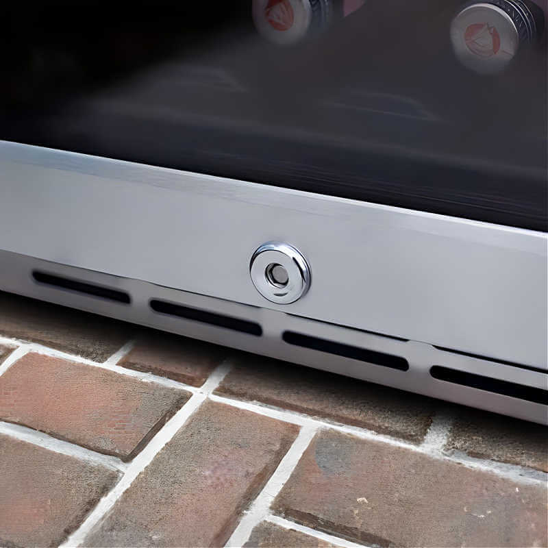 American Made Grills 15 Inch 3.2 Cu. Ft. Outdoor Refrigerator With Glass Door - AMG-RFR-15G