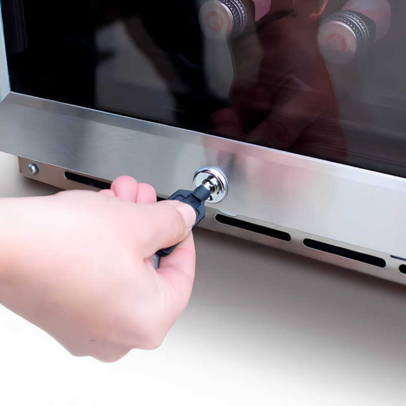 American Made Grills 15 Inch 3.2 Cu. Ft. Outdoor Refrigerator With Glass Door - AMG-RFR-15G