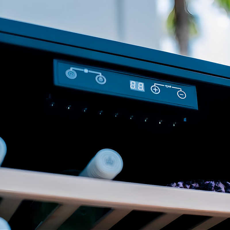 American Made Grills 24 Inch 5.3 Cu. Ft. Outdoor Single Zone Wine Cooler - AMG-RFR-24W