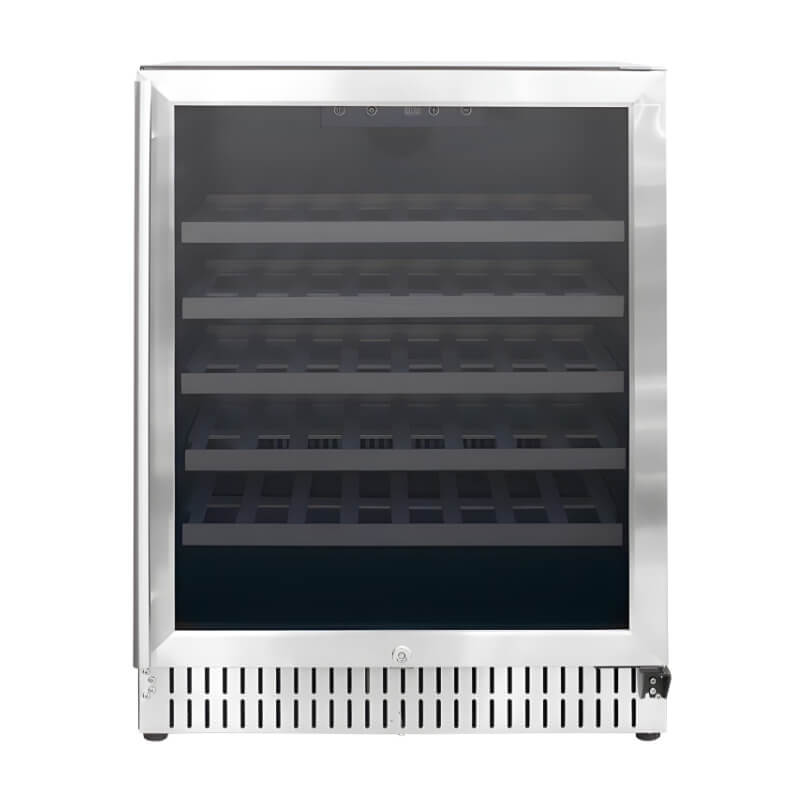 American Made Grills 24 Inch 5.3 Cu. Ft. Outdoor Single Zone Wine Cooler - AMG-RFR-24W