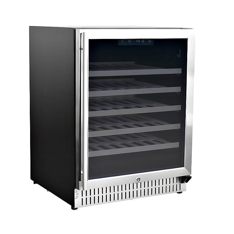 American Made Grills 24 Inch 5.3 Cu. Ft. Outdoor Single Zone Wine Cooler - AMG-RFR-24W