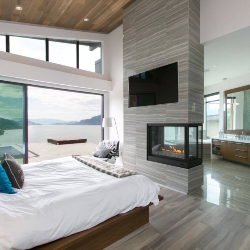 Napoleon Ascent Multi View See Thru Direct Vent Gas Fireplace | BHD4