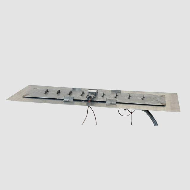 The Outdoor GreatRoom Crystal Fire Plus Linear Gas Burner Insert and Plate Kit