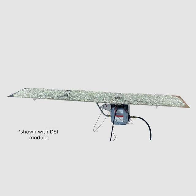 The Outdoor GreatRoom Crystal Fire Plus Linear Gas Burner Insert and Plate Kit