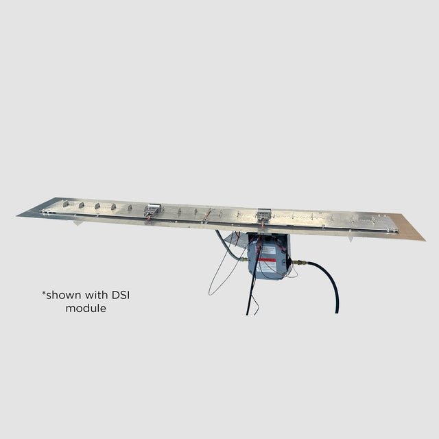 The Outdoor GreatRoom Crystal Fire Plus Linear Gas Burner Insert and Plate Kit
