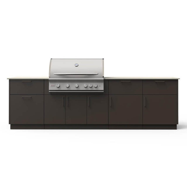 Blaze High Noon 10-Ft Outdoor Kitchen Island w/ 40-Inch Premium LTE+ Grill in Architectural Bronze w/ Aeris Countertop