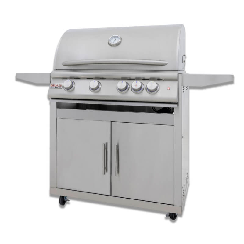 Blaze Premium LTE+ Marine 32 Inch 4-Burner Gas Grill With Rear Infrared Burner