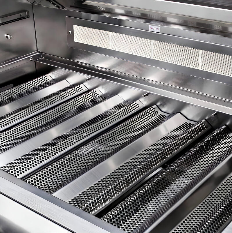 Blaze Sunrise 8-Ft Outdoor Kitchen Island w/ 40-Inch Premium LTE+ Gas Grill in Architectural Bronze w/ Keon Countertop