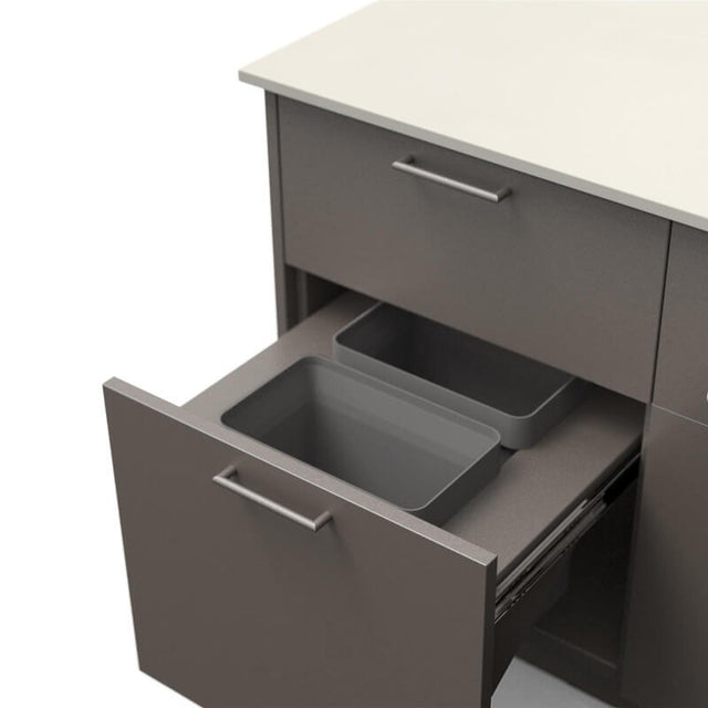 Blaze Sunset 10-Ft Outdoor Kitchen Island w/ 40-Inch Premium LTE+ Grill in Gunmetal w/ Aeris Countertop