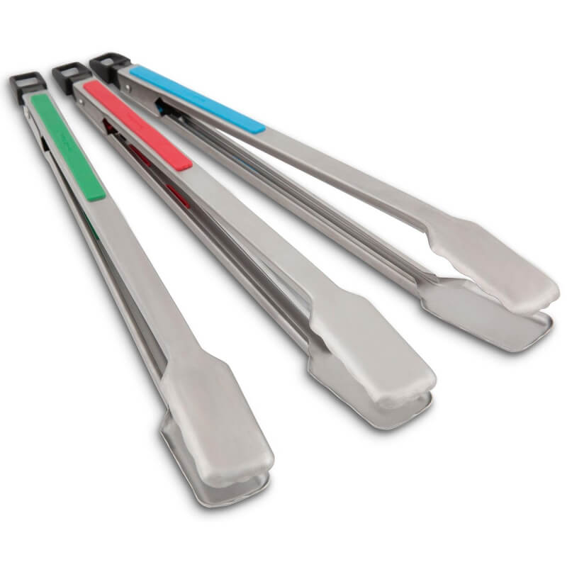 Broil King 3 Pack Colored Grilling Tongs - 64312