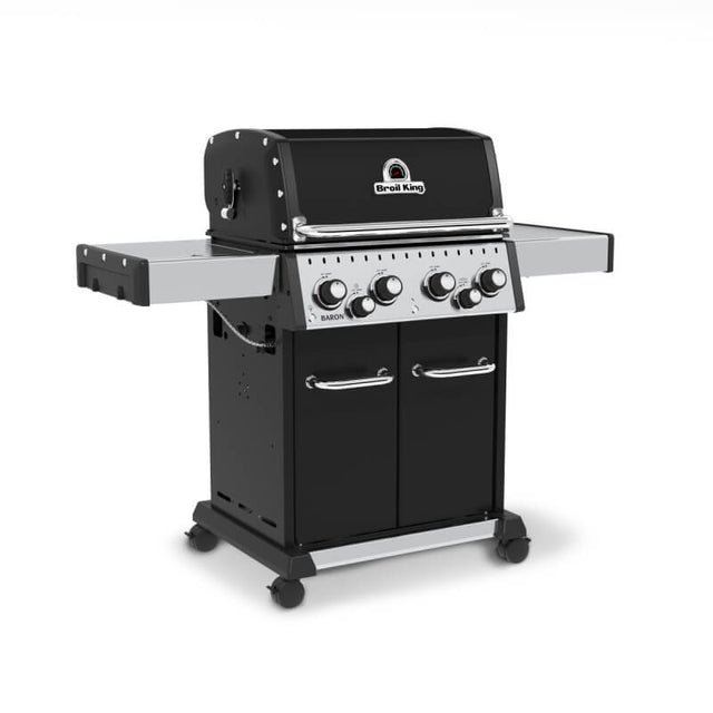 Broil King Baron 490 PRO 4-Burner Propane Gas Grill With Rotisserie & Side Burner