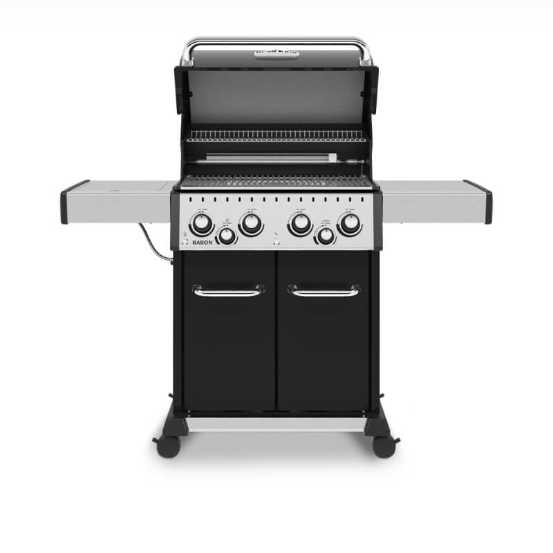 Broil King Baron 490 PRO 4-Burner Gas Grill With Rotisserie & Side Burner