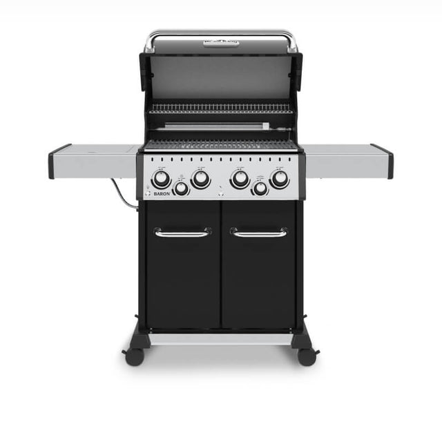Broil King Baron 490 PRO 4-Burner Propane Gas Grill With Rotisserie & Side Burner