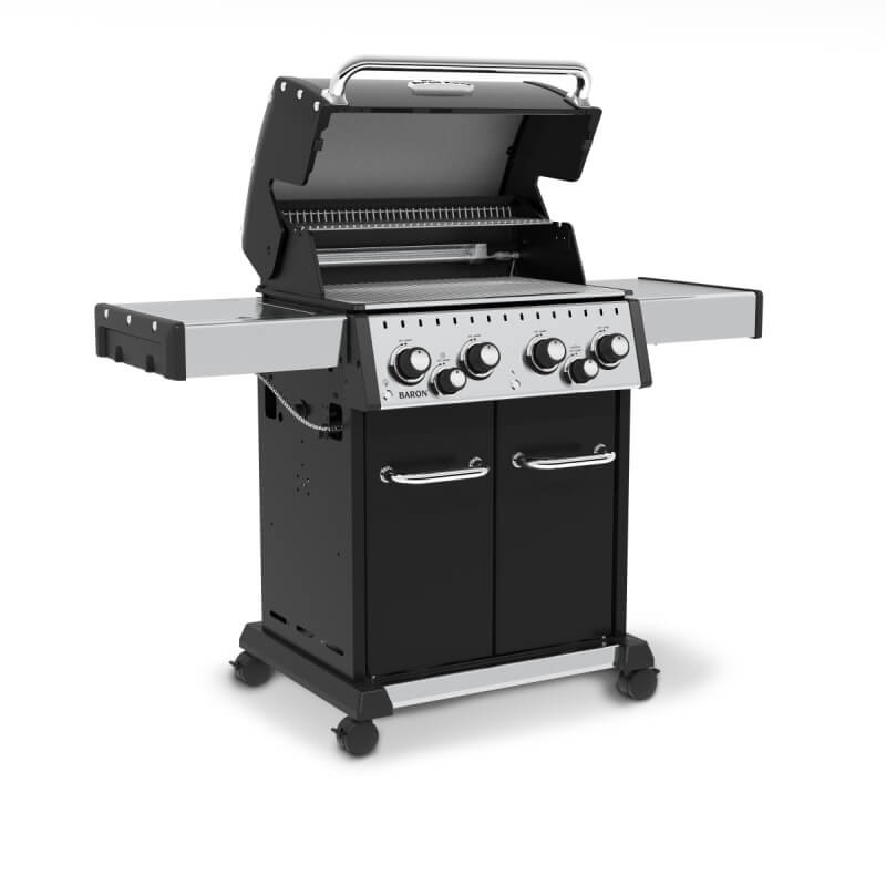 Broil King Baron 490 PRO 4-Burner Gas Grill With Rotisserie & Side Burner