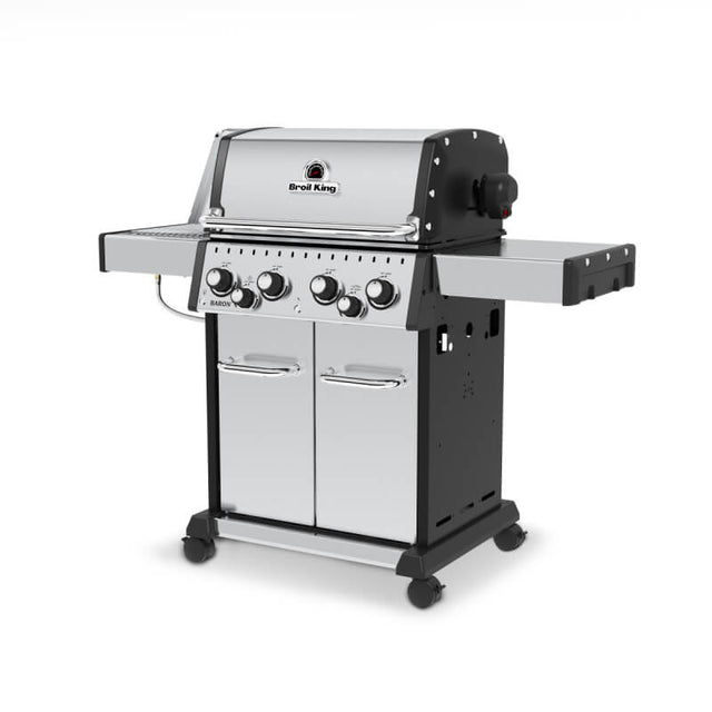 Broil King Baron S 490 PRO IR 4-Burner Gas Grill With Rotisserie & Infrared Side Burner