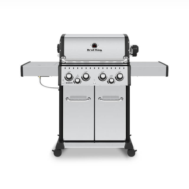 Broil King Baron S 490 PRO IR 4-Burner Gas Grill With Rotisserie & Infrared Side Burner