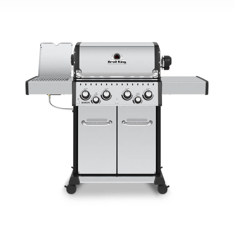 Broil King Baron S 490 PRO IR 4-Burner Gas Grill With Rotisserie & Infrared Side Burner