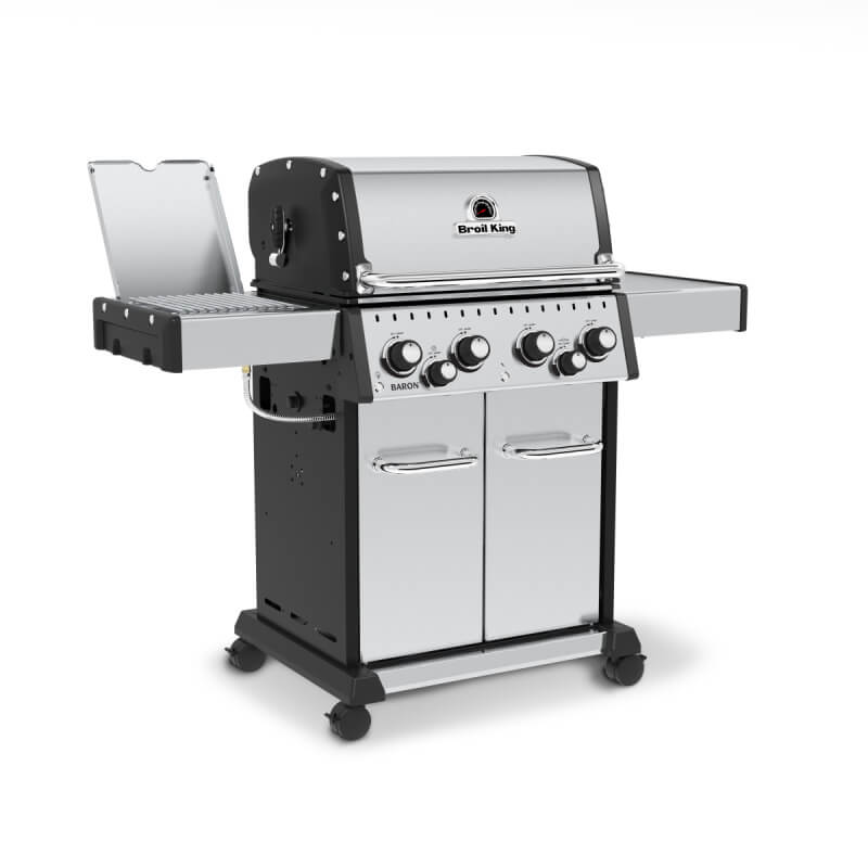 Broil King Baron S 490 PRO IR 4-Burner Gas Grill With Rotisserie & Infrared Side Burner