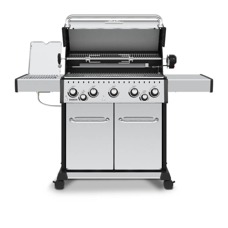 Broil King Baron S 590 PRO IR 5-Burner Gas Grill With Rotisserie & Infrared Side Burner