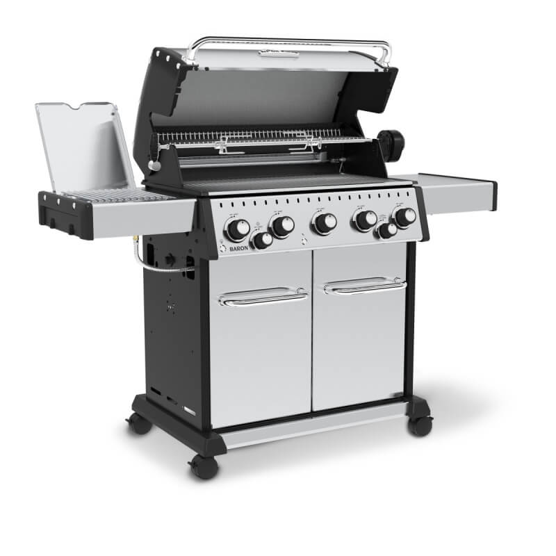 Broil King Baron S 590 PRO IR 5-Burner Gas Grill With Rotisserie & Infrared Side Burner