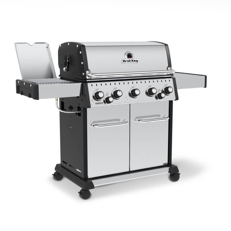 Broil King Baron S 590 PRO IR 5-Burner Gas Grill With Rotisserie & Infrared Side Burner