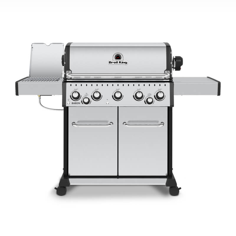 Broil King Baron S 590 PRO IR 5-Burner Gas Grill With Rotisserie & Infrared Side Burner