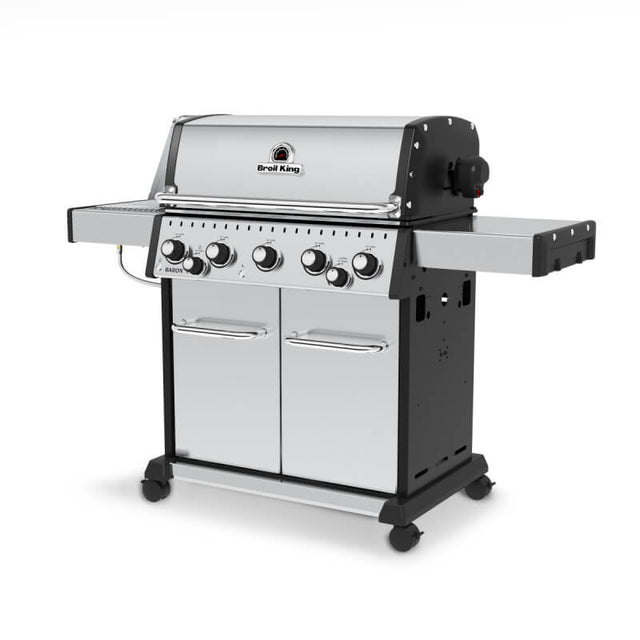 Broil King Baron S 590 PRO IR 5-Burner Gas Grill With Rotisserie & Infrared Side Burner