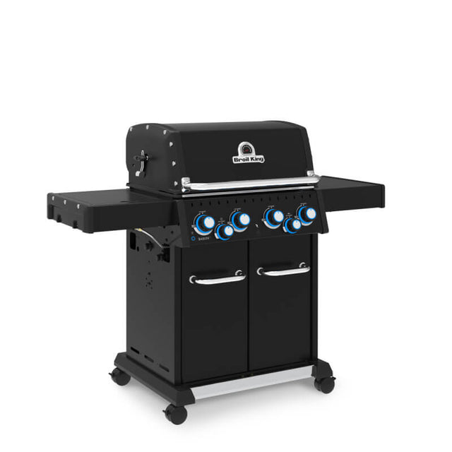 Broil King Baron Shadow 490 PRO 4-Burner Propane Gas Grill With Rotisserie & Side Burner