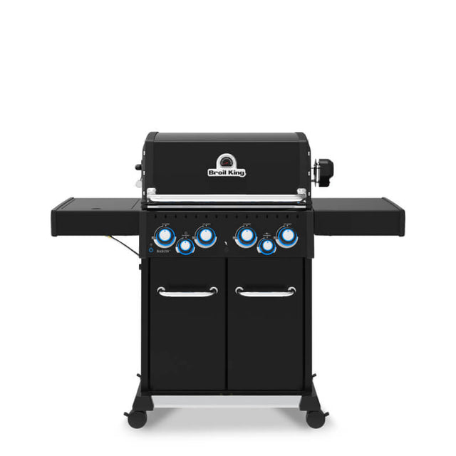 Broil King Baron Shadow 490 PRO 4-Burner Propane Gas Grill With Rotisserie & Side Burner
