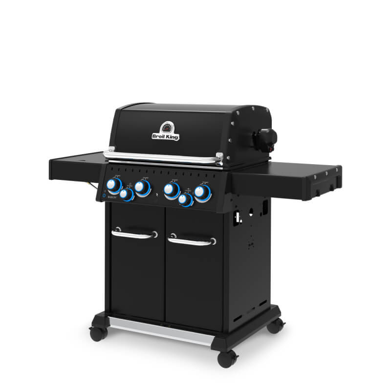 Broil King Baron Shadow 490 PRO 4-Burner Gas Grill With Rotisserie & Side Burner