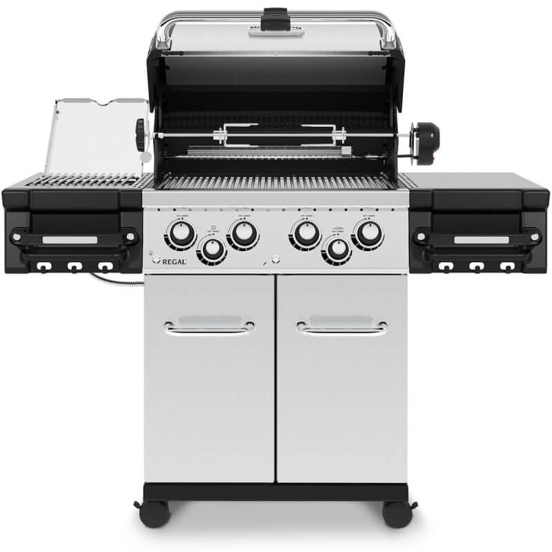 Broil King Regal S 490 PRO IR 4-Burner Gas Grill With Rotisserie & Infrared Side Burner