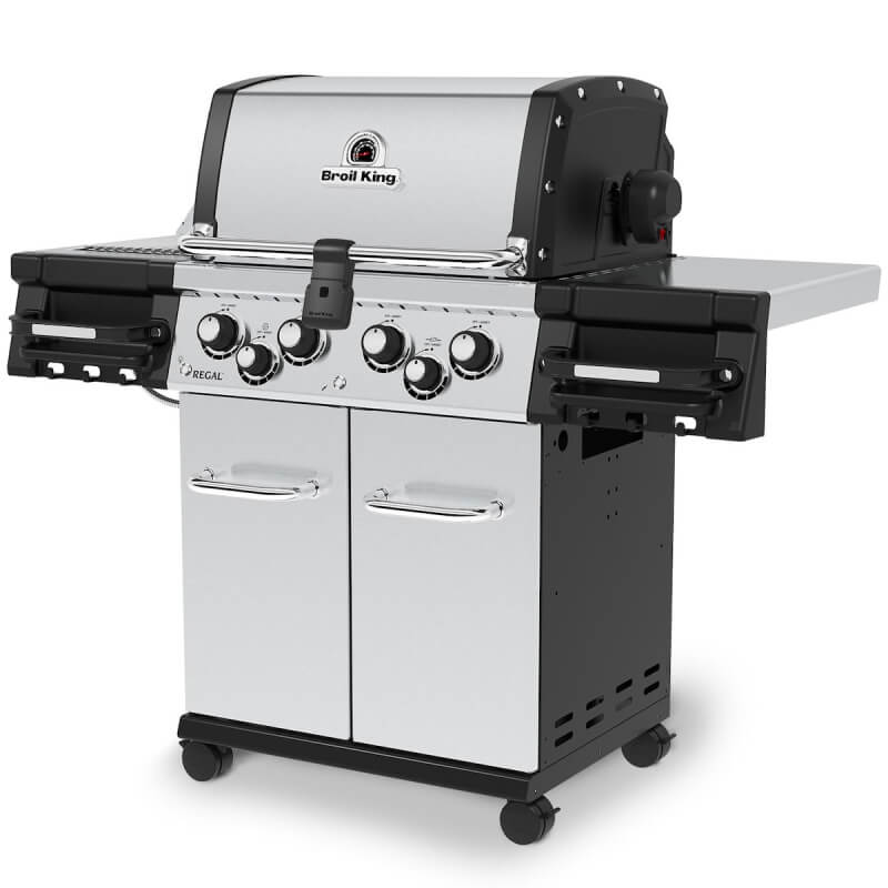 Broil King Regal S 490 PRO IR 4-Burner Gas Grill With Rotisserie & Infrared Side Burner