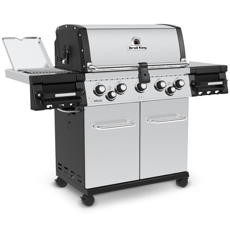 Broil King Regal S 590 PRO IR 5-Burner Gas Grill With Rotisserie & Infrared Side Burner