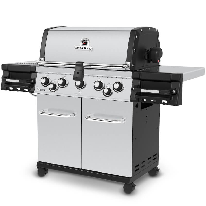 Broil King Regal S 590 PRO IR 5-Burner Gas Grill With Rotisserie & Infrared Side Burner