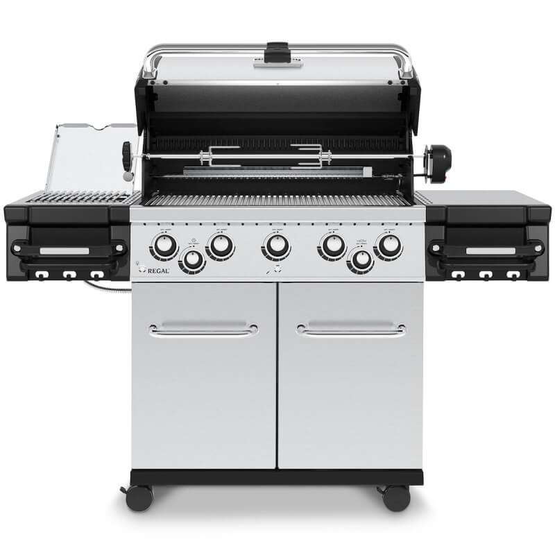 Broil King Regal S 590 PRO IR 5-Burner Gas Grill With Rotisserie & Infrared Side Burner