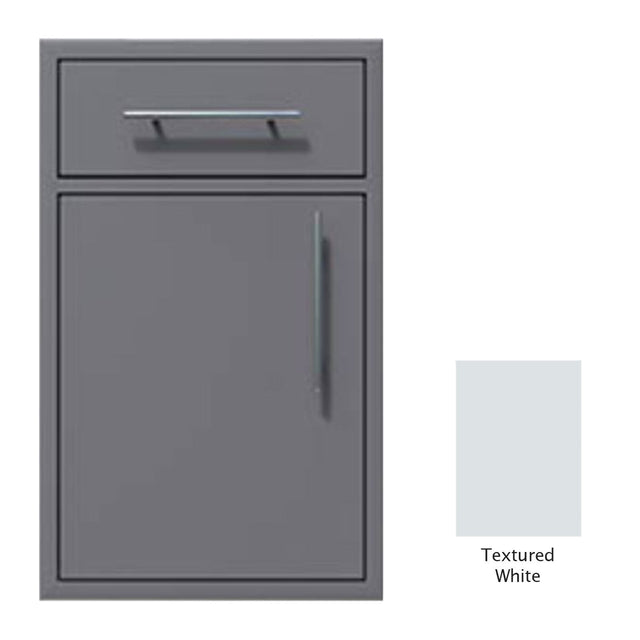 Canyon Series 24"w by 29"h Single Door, Drawer Enclosure w/ Adj. Shelf (Left Hinge) In Textured White - CAN005-F01-LftHng-TexturedWhite