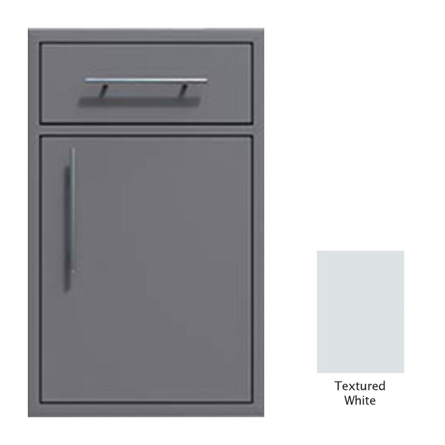 Canyon Series 24"w by 29"h Single Door, Drawer Enclosure w/ Adj. Shelf (Right Hinge) In Textured White - CAN005-F01-RghtHng-TexturedWhite