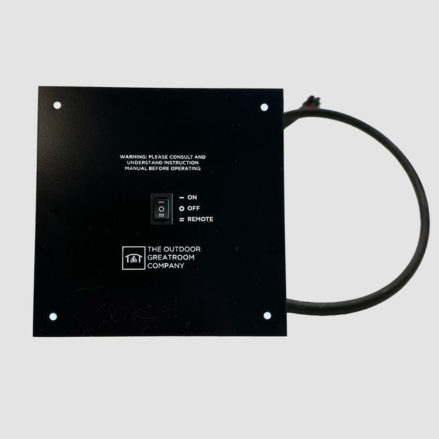 The Outdoor GreatRoom DSI System Control Panel w/ ON/OFF Switch - 6.38" x 6.38"