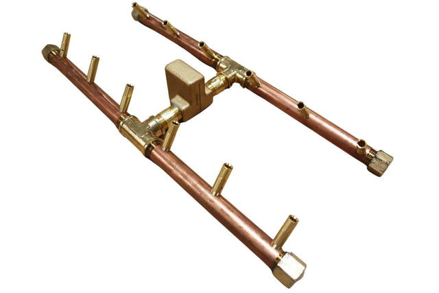 Crossfire CFBH H-Style Brass Gas Fire Pit Burner