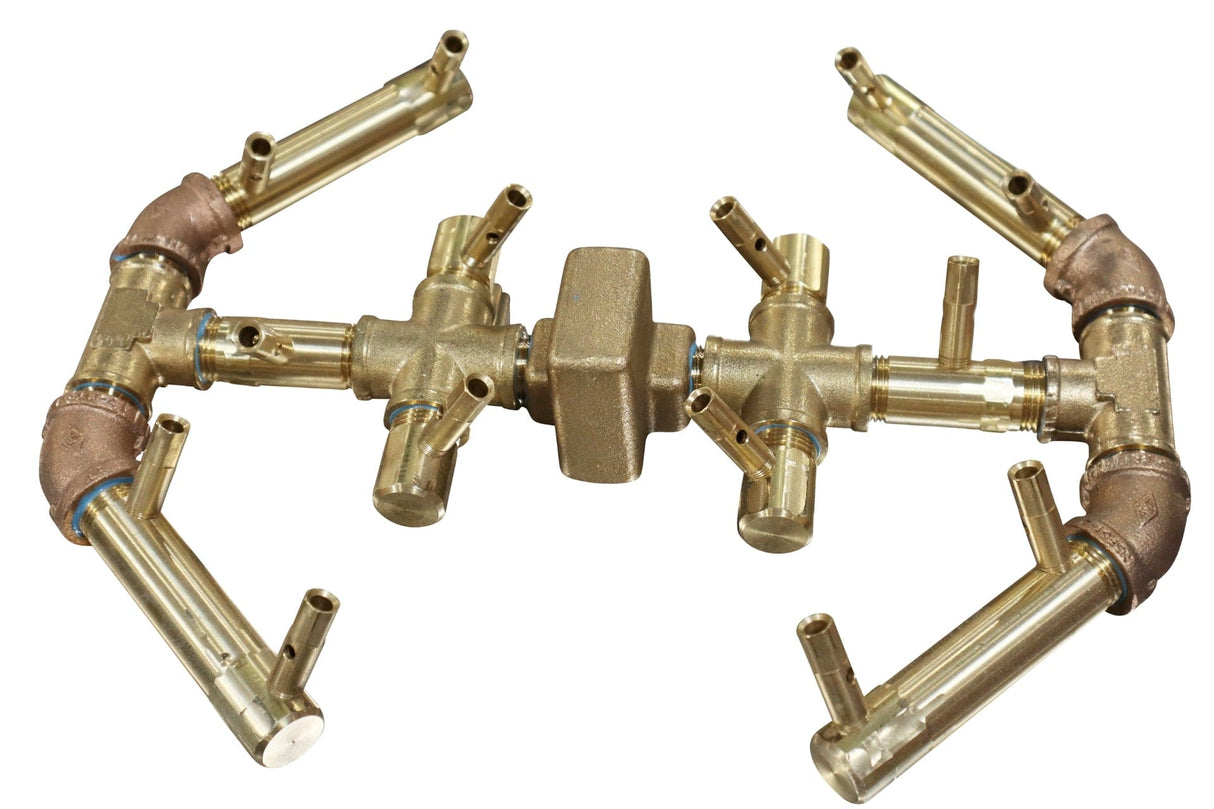 Crossfire CFBO Octagonal Brass Gas Fire Pit Burner