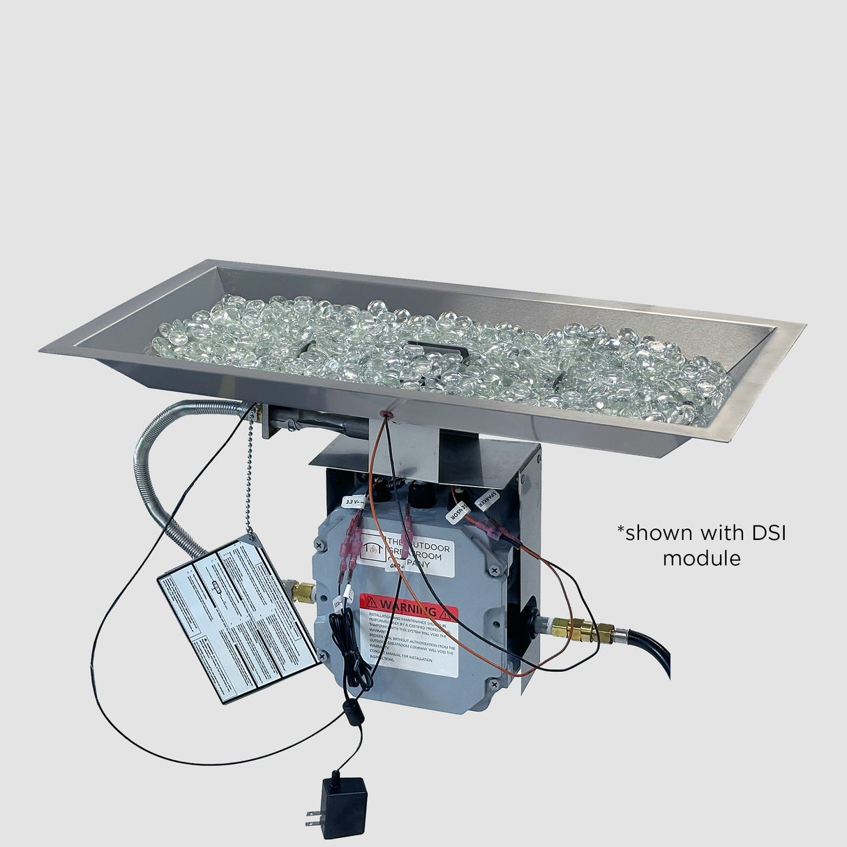 Crystal Fire Plus Linear Gas Burner