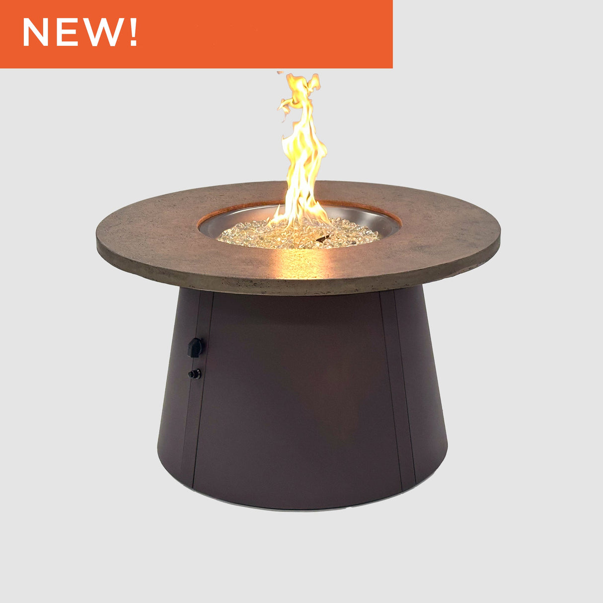 The Outdoor GreatRoom Cirvalo Round Gas Fire Pit Table