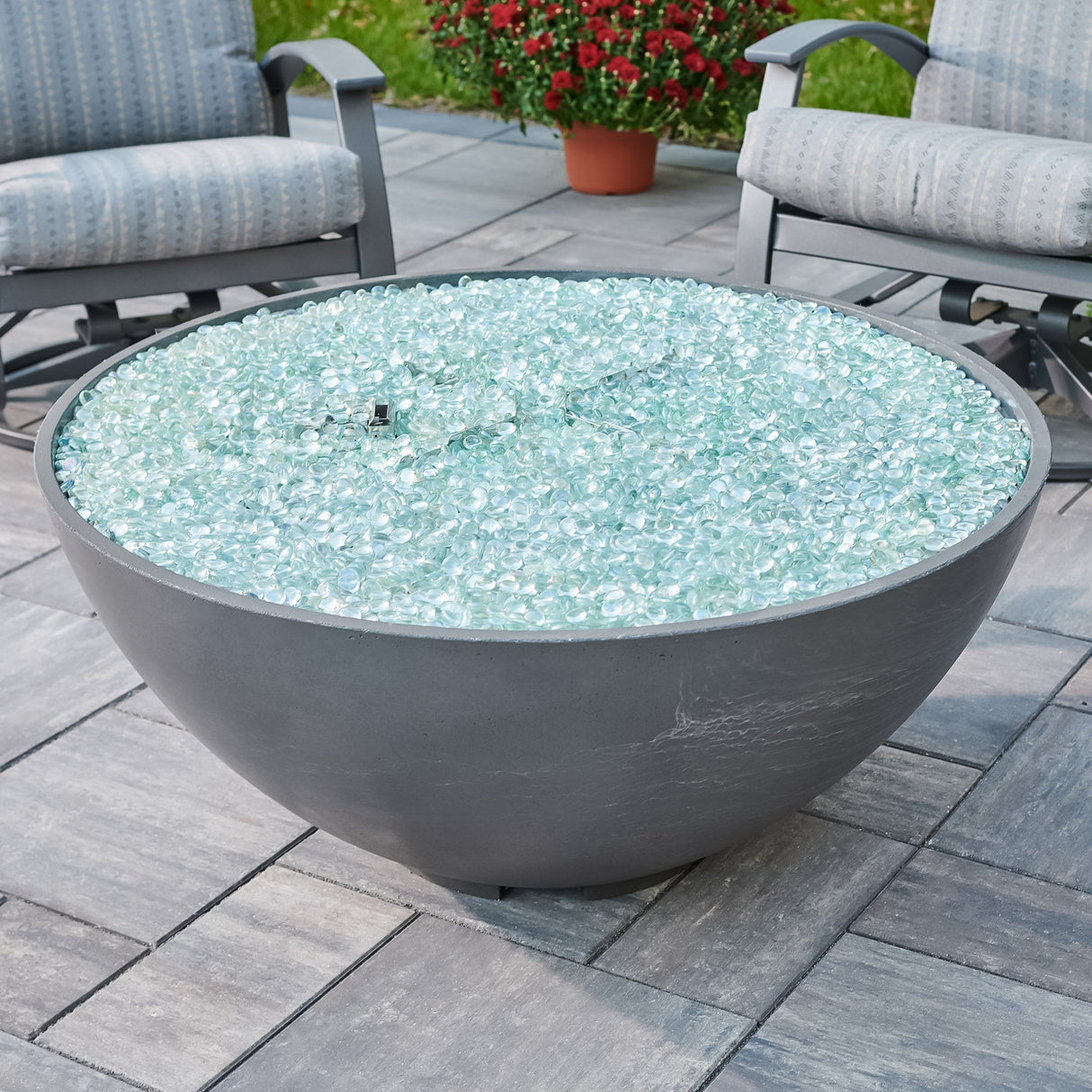 Cove Edge Round Gas Fire Pit Bowl 42"