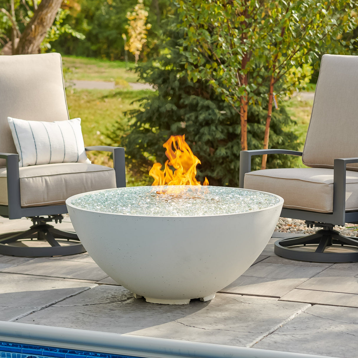 Cove Edge Round Gas Fire Pit Bowl 42"